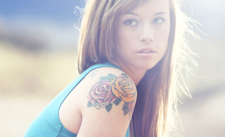Funk Tattoo Studio Mall Road - Pay Rs 19 to get 40% off on tattoo.Get funky with coloured & black permanent tattoo. 