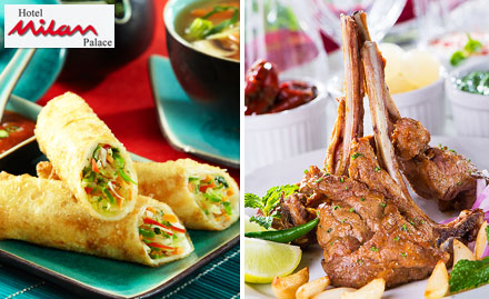 Milan Restaurant Civil Lines - Upto 30% off on lunch or dinner at Oval Restaurant. Savour the finest delicacies!