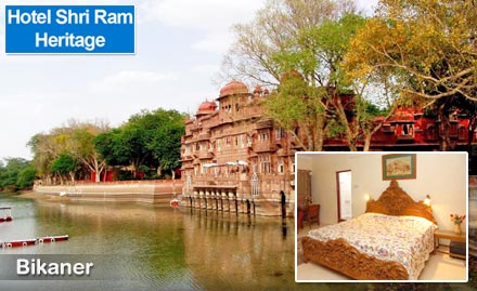 Hotel Shri Ram Heritage Sadul Ganj, Bikaner - 30% off on room tariff in Bikaner. Explore magnificent palaces and temples!