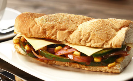 Sub Hub Mayur Vihar Phase 3 - Get a soft beverage or garlic bread absolutely free on purchase of 12 inch sub or pasta