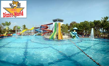 MGM Dizzee World Muttukadu - 25% off on entry tickets. Exclusive offer valid for both dry & wet rides!