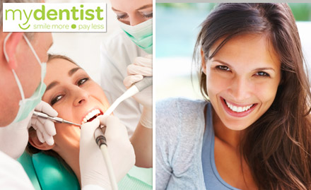 My Dentist Mira Bhayandar - Rs 299 for scaling, polishing, x-ray and consultation. Also get 10% off on dental services. Valid at 86 outlets across Mumbai, Pune, Ahmedabad and Surat!