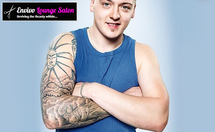Envivo Lounge Salon Viman Nagar - 60% off on upto 10 inch permanent tattoo. Get a tattoo that reflects your personality! 