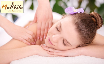 Maithila Day Spa Malviya Nagar - Rs 799 for full body massage with shower or hot towel. Complete relaxation for an hour!