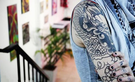 Shevon Tattoo Studio Ranveer Singh Nagar - Get 40% off on black & coloured permanent tattoo