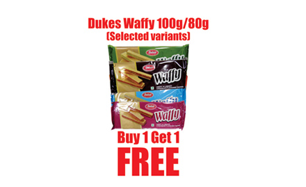 New Dogra Hair Style & Beauty Salon Shakti Nagar - Buy 1 get 1 offer on Dukes Waffy (selected range). Valid only at Heritage Fresh Outlets in Hyderabad, Bangalore & Chennai.