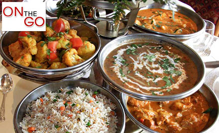 On The Go Whitefield - Veg or non-veg lunch buffet at just Rs 329. Enjoy kebabs, main course, rice & more!