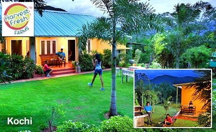 Harvest Fresh Farm Melagudalur, Kochi - 30% off on executive rooms. Enjoy a luxurious stay in Kochi with all meals included!