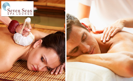 Seven Seas Spa Sector 17 - Rs 1048 for any 1 spa service. Choose from swedish massage, aroma therapy & more!