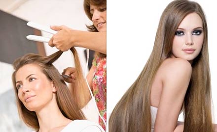 Neeru Spa Salon Saraswati Vihar - Rs 2299 for L'Oreal hair rebonding, hair spa and haircut! 