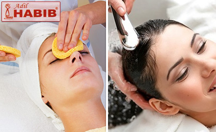 Adil Habib Motilal Atal Road - 50% off on all  beauty services. Get treated by the hair experts!
