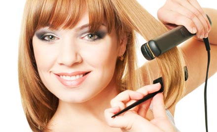 Akansha Ladies Parlour Beltola Road - Rs 2499 for L'Oreal or Matrix hair straightening. Also get free hair cut & 20% off on other services!