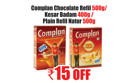 Heritage Retail Panjagutta - Rs 15 off on Complan chocolate, kesar badam or plain nature refill. Valid only at Heritage Fresh Outlets in Chennai.