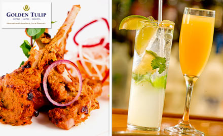 Golden Tulip Panchkula - Enjoy 30% off on food & beverages. A royal dining experience!