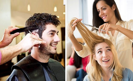 Hair and Scissor Unisex Salon Mohan Garden - 50% off on all salon services. Sync in style!