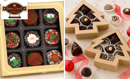 Bake Craft Sector 37, Gurgaon - Christmas special chocolate & cookie boxes starting at just Rs 299. Free delivery across Gurgaon!