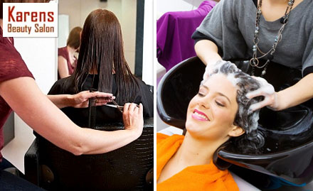 Karens Hair Beauty Make Up Studio Panjim - Hair rebonding at just Rs 2269. Additionally get 60% off on Christine Valmy facial!