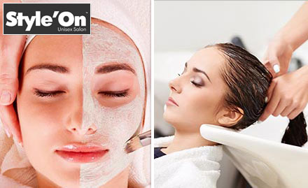 Style On Unisex Salon Rajinder Nagar - Rs 4999 for complete pre bridal package- facial, face clean up, bleach, head massage, hair spa & more