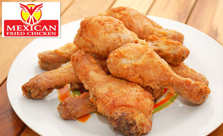 Mexican Fried Chicken MG Road - 15% off on food bill. The trophy chicken delicacies!