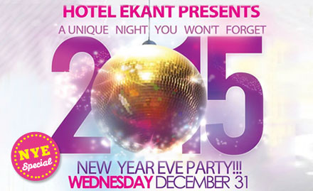 Hotel Ekant Sector 17, Faridabad - New year special offer for couple! Veg or non-veg dinner buffet at just Rs 1419