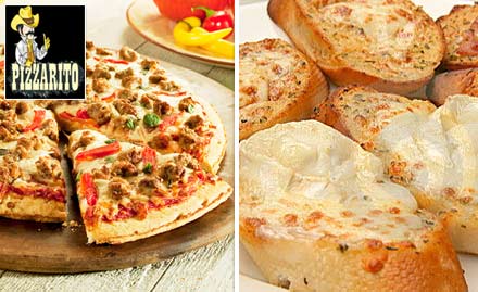 Pizzarito Varacha Road - Buy 1 get 1 free offer on all pizza and garlic breads