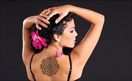 Netus Art New Ranip - 40% off on black or coloured permanent tattoo at Rs 9