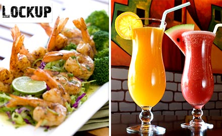 Lockup Sushant Lok Phase 1, Gurgaon - 3 course or 4 course meal & 2 soft beverages starting at just Rs 649