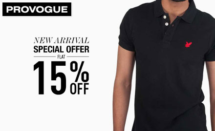 Provogue Pilibhit - Flat 15% off on apparel. Redefine your style statement!