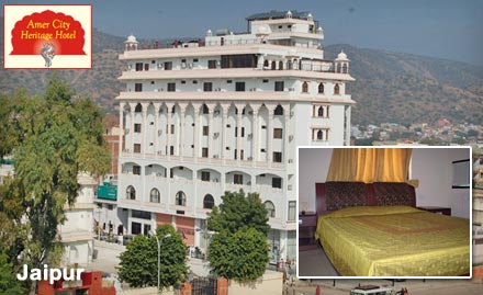 Amer City Heritage Hotel Jaipur - 40% off on a luxurious stay in Jaipur. Get ready for a ride to Pink City!