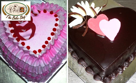 The Bake Shop Navi Mumbai - 30% off on Valentine special heart shaped cakes. Express your love!