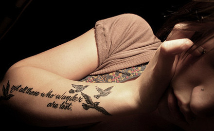 Pain for Beauty VIP Nagar - 40% off on black & grey and coloured permanent tattoo