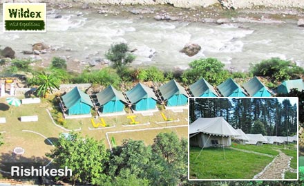 Wildex Pauri, Rishikesh - 2D/1N adventurous stay with campfire, complimentary meals and adventure sports at Rs 1349