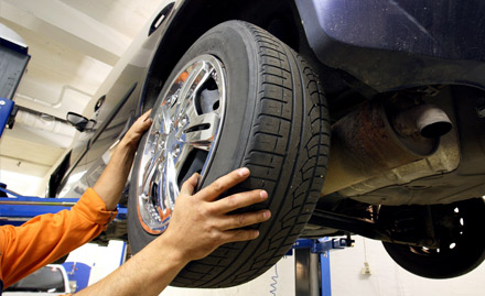 C.S. Auto Center Sector 22 - 50% off on wheel alignment & balancing!