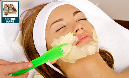 Krithis Kare Indiranagar - Get upto 72% off on beauty services. Face cleanup, head massage, hair wash and more!