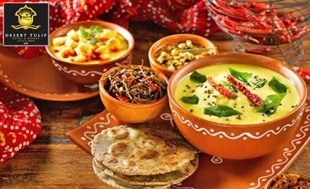 Ciro - Desert Tulip Hotel & Resort Jodhpur Road - 25% off on total bill for just Rs 29. Taste authentic Rajasthani cuisine!