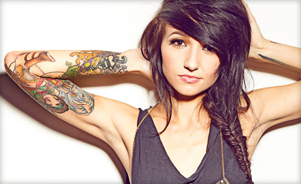 Insane Tattoo Studio Mulund - Rs 19 to get 45% off on black and grey or coloured permanent tattoo. Ink your thoughts!