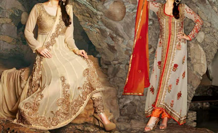 Swagata-Laxmi Apparel Kalitala Road - 15% off on all sarees & suit pieces for just Rs 9. Style up your wardrobe!