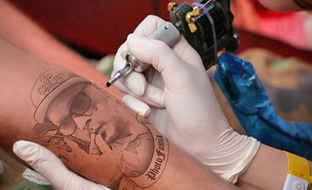 The Black Pearl Professional Tattoo Studio New Palasia - 40% off on permanent tattoos for just Rs 9. Flaunt your attitude!