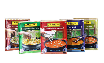 Mother's Recipe All Modern Trade Outlets - Get Rs 45 Cashback on purchase of any 5 packs of Mother's Recipe Ready to Cook Spice Mix (75 Gms)