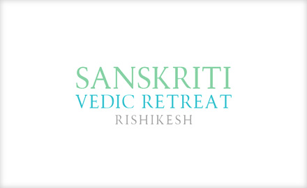 Sanskriti Vedic Retreat Ramjhulla, Rishikesh - 30% off on 4D/3N & 3D/2N travel packages. Additionally get upto 20% off on therapies & products!