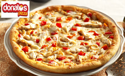 Donatos Pizza Chilkalthana - Buy any large pizza and get a medium pizza absolutely free. Taste authentic Italian delicacies!