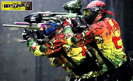 Break Out Ray Street - 75 pellets for a game of paintball at just Rs 319. Enjoy to the core!