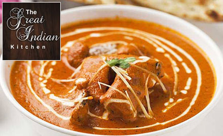 The Great Indian Kitchen Gomti Nagar - 40% off on food bill for just Rs 19. Tickle your taste buds!