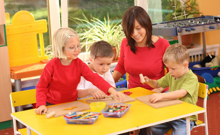 Hello Kids Sector 8, CDA - 3 play school classes. Also get 60% off on admission fee!