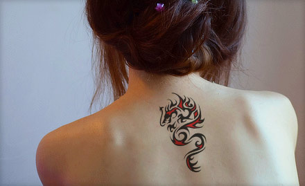 Sans Tattoo Calangute - 50% off on black & coloured permanent tattoo. Ink it, flaunt it!