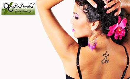BeDazzled Family Salon & Spa Andheri West - 40% off on coloured or black and grey permanent tattoo. Where the art begins!