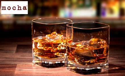 Mocha Gurdev Nagar - Buy 1 get 2 offer on scotch whisky. Experience the royal flavours!