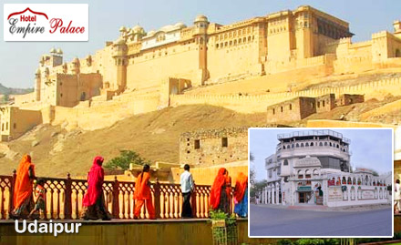 Hotel Empire Palace Saheli Marg, Udaipur - 30% off on room tariff in Udaipur. Explore the royal heritage!