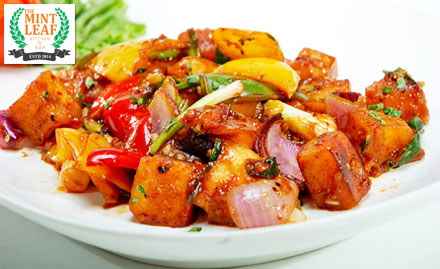 The Mint Leaf Kitchen N Bar Navi Mumbai - 20% off on food bill for just Rs 19. Savour exotic delicacies!