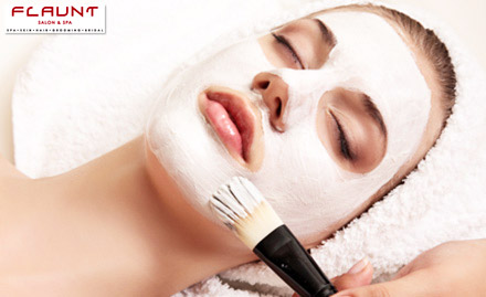 Flaunt Salon & Spa V  V Mohalla - Upto 30% off on pre bridal, bridal package and spa services!